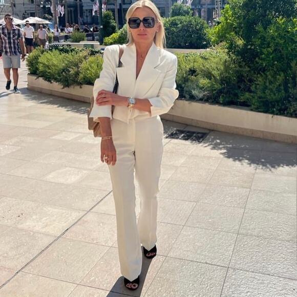 ZARA BLOGGER FAVORITE FULL-LENGTH FLARED PANTS - Picture 7 of 13